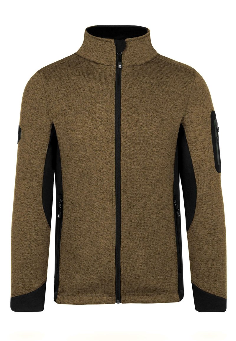 normani Outdoor Sports OUTDOOR ÜBERGANGS STRICKJACKE MIT SEITENTASCHEN - Fleecejacke - beige