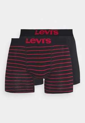 VINTAGE STRIPE BOXER 2 PACK - Boxerkalsong - red/black