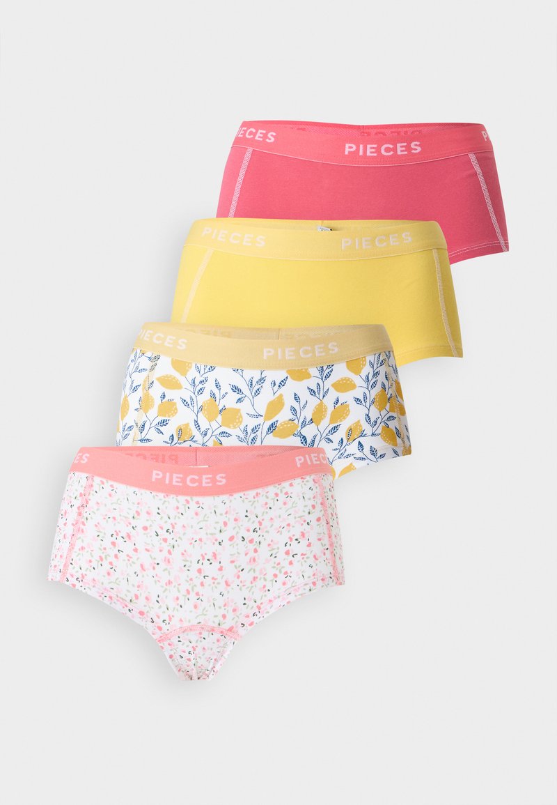 Pieces PCLOGO LADY 4 PACK - Hipsterit - yellow/keltainen - Zalando.fi