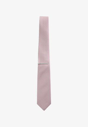 Next, TEXTURE TIE WITH TIE CLIP - Krawatte - pink