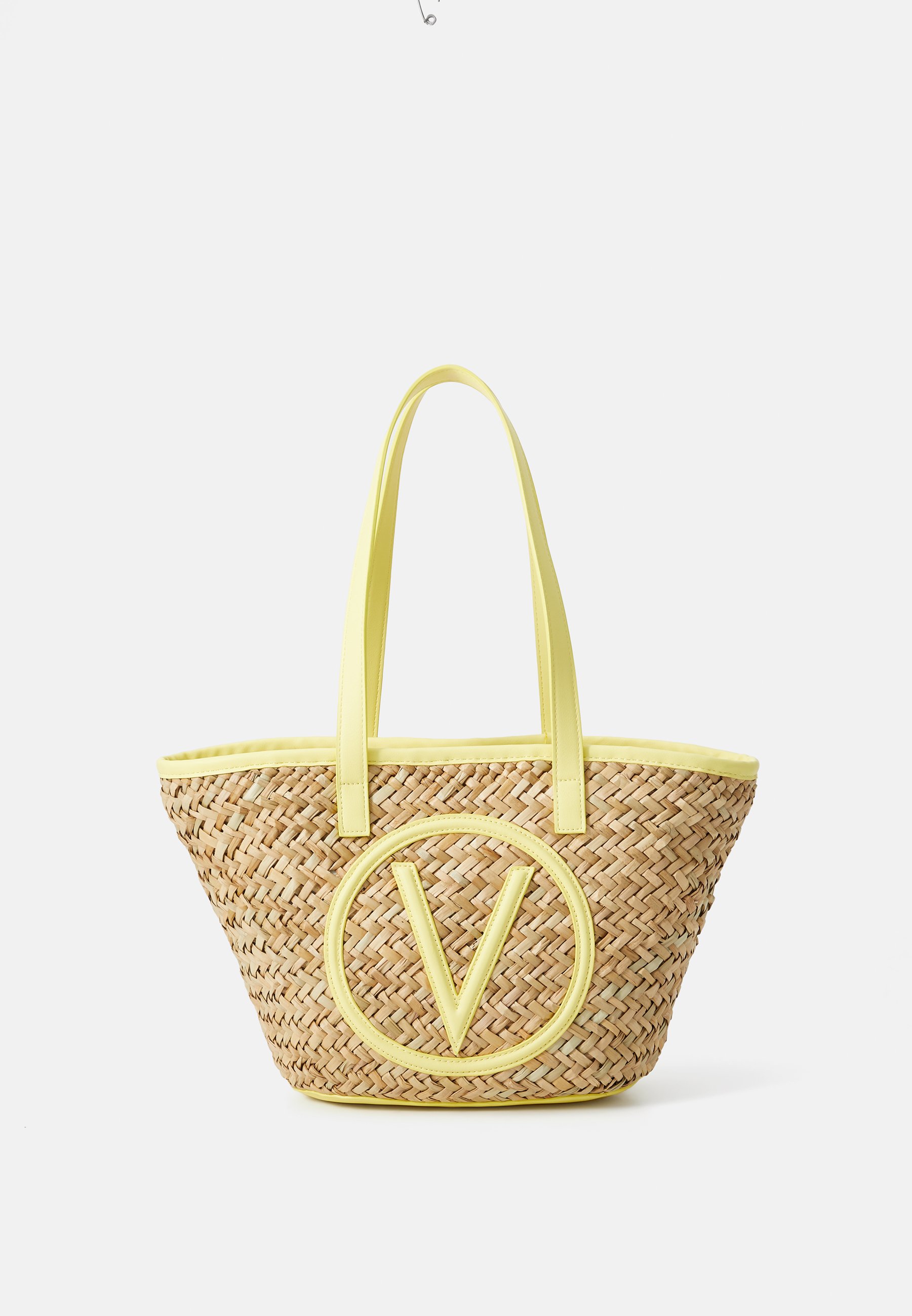 新作【Valentino Bags】SAMUELA ロゴ ストロートートバッグ Valentino Bags SAMUELA - Handbag - natur/giallo/beige