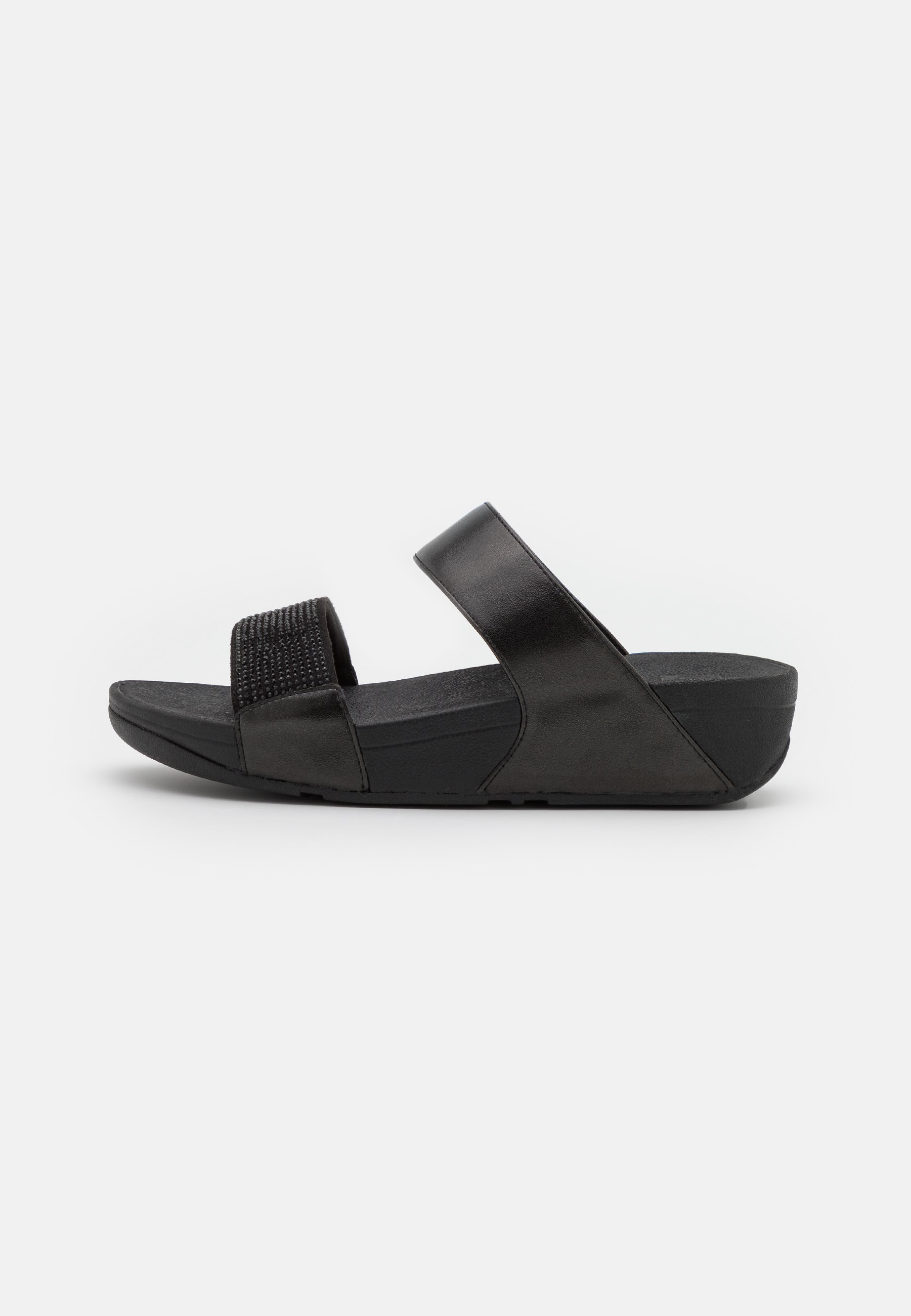 FitFlop LULU SLIDES - Muiltjes - all black/zwart - Zalando.nl