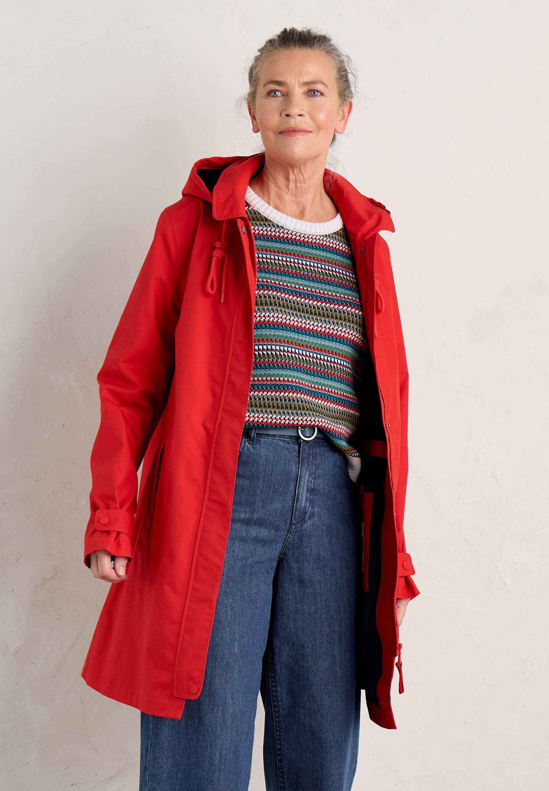 Armor-lux Parka Audierne Donna – Cappotto Impermeabile Di Mezza Stagione Con Cappuccio