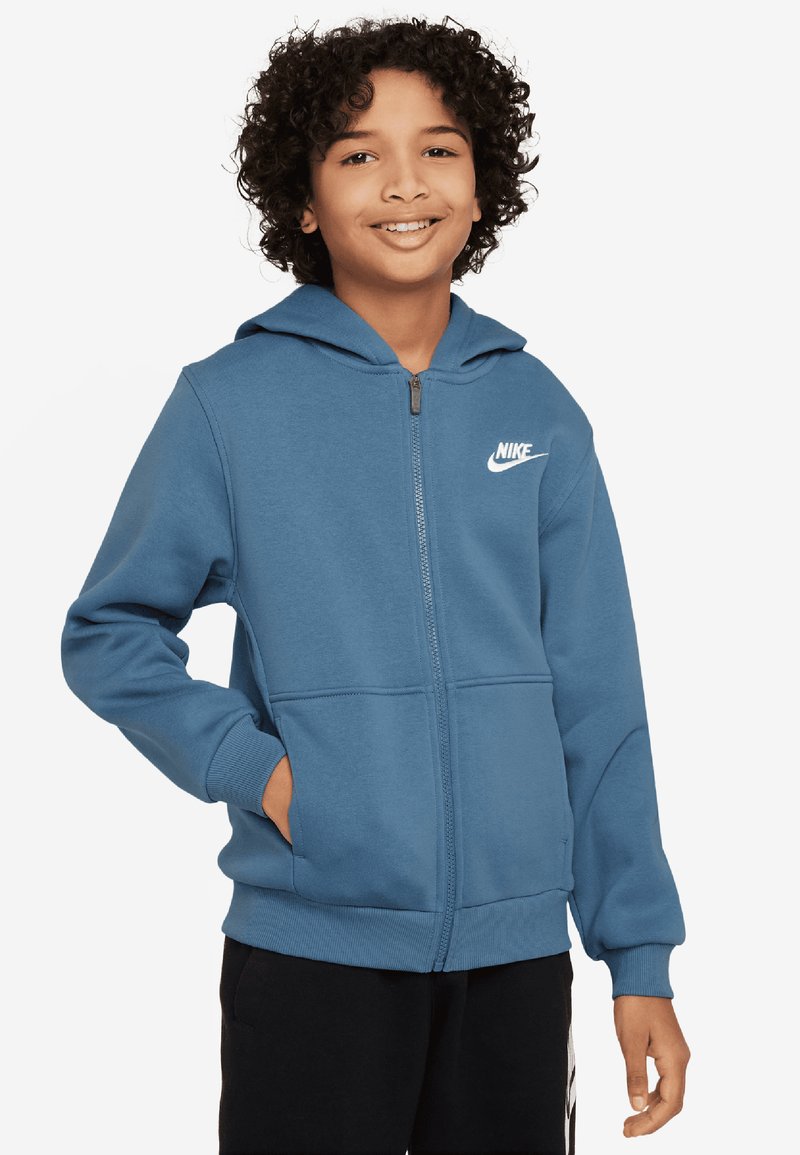 Nike Sportswear CLUB Zipup sweatshirt aegean storm white/blue