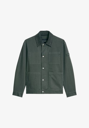 Marc O'Polo, MARC O'POLO JACKE REGULAR MIT CORDKRAGEN - Giacca leggera - mangrove