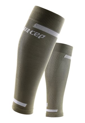 THE RUN COMPRESSION CALF SLEEVES MEN - MADE IN GERMANY - Bandagen - olive