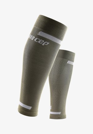 CEP THE RUN COMPRESSION CALF SLEEVES MEN - MADE IN GERMANY - Bandagen - olive