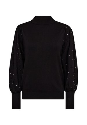 Stickad tröja - black