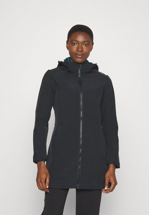 WOMAN PARKA ZIP HOOD - Softshellová bunda - antracite/deep lake