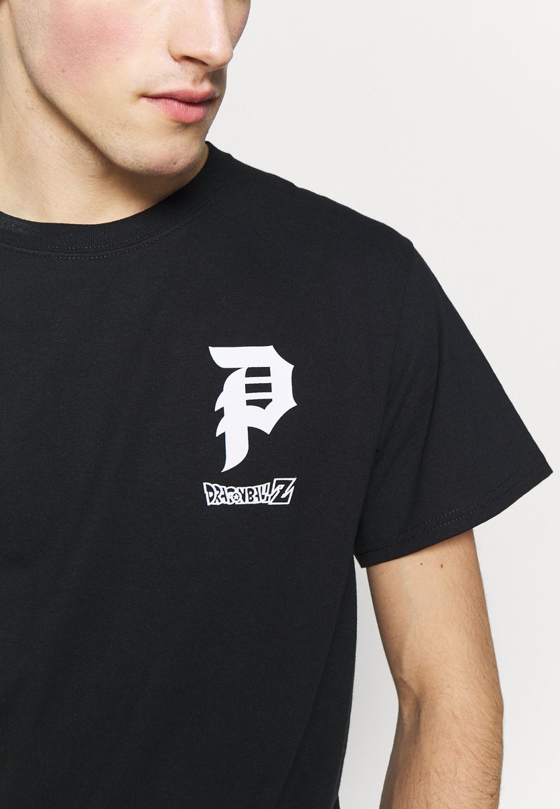 Primitive Vegeta Glow Dragon Ball Z T Shirt Imprime Black Noir Zalando Fr