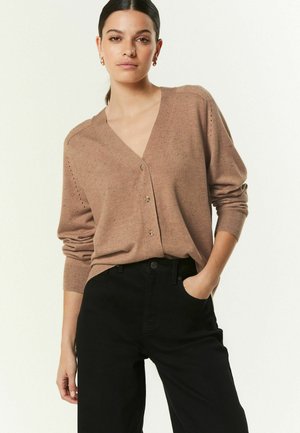 BUTTON UP REGULAR FIT - Gilet - camel
