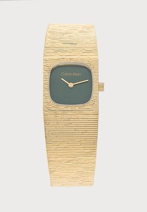 Calvin Klein, SOPHISTICATED SQUARE - Ρολόι - gold-coloured/green