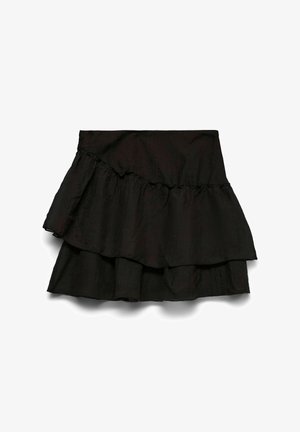 Vero Moda VMSABRINA SHORT FLOUNCE - Jupe trapèze - black