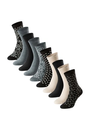 10ER PACK  - Strømper - grau   beige