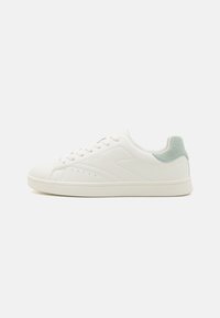 Unselected, white/blue