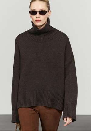 Massimo Dutti, Strickpullover - dark brown