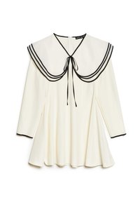 COLLAR MINI DRESS - Vapaa-ajan mekko - ivory
