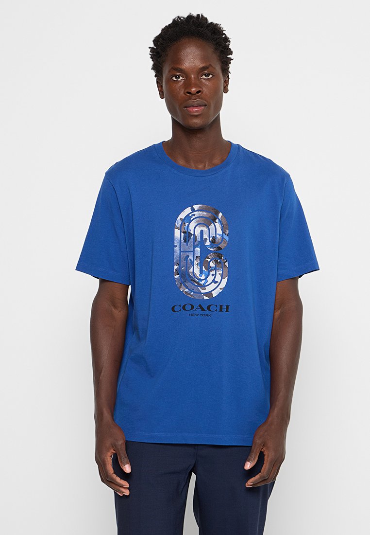 Coach T-shirt print blauw