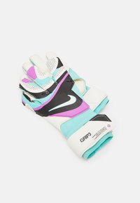 Nike Performance GRIP3 UNISEX - Brankárske rukavice - black/hyper turq/rush fuchsia/white