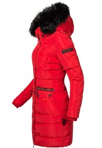 Navahoo Paula - Cappotto invernale - rot mit schwarzem fell