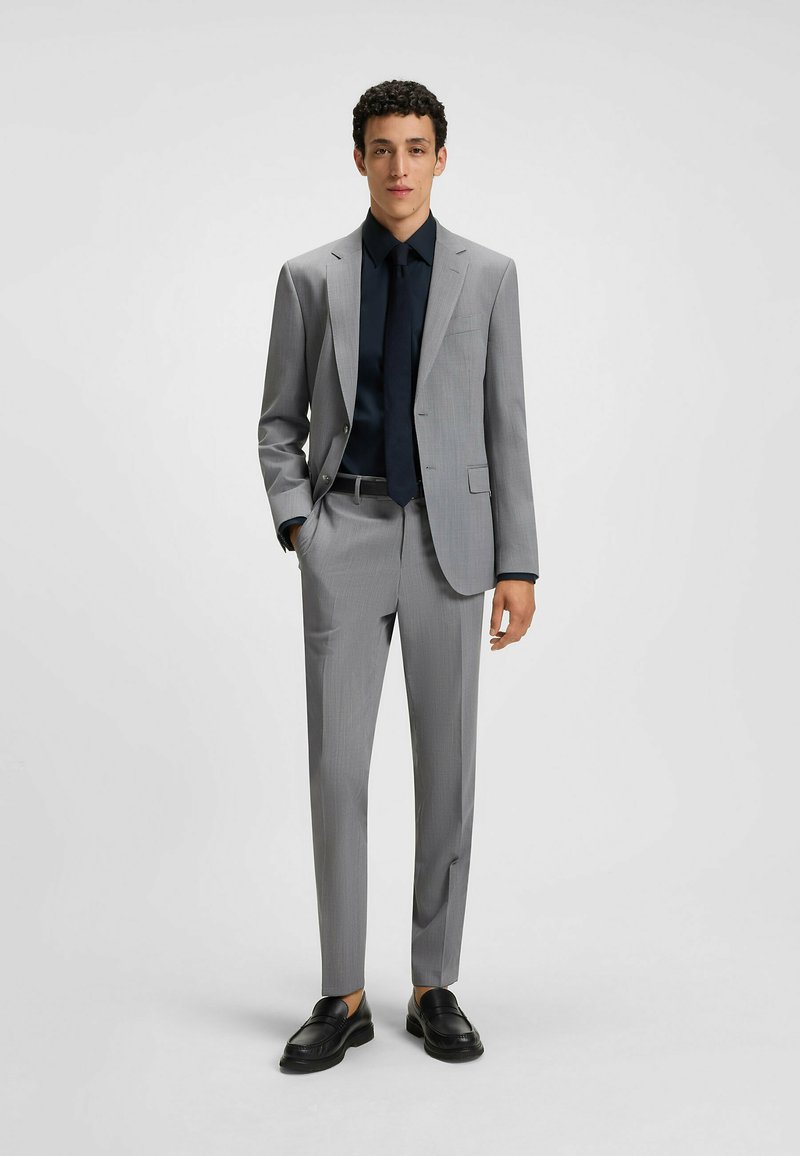 Camicia da uomo casual grigio chiaro - Canali