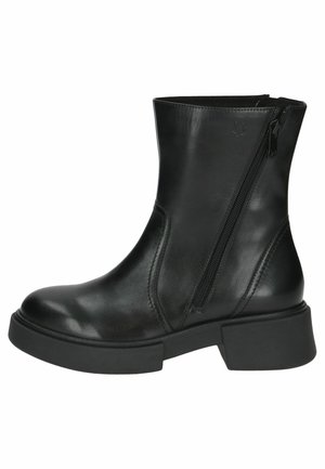 Platform ankle boots - black nappa