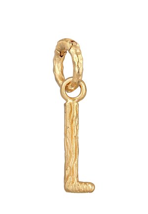 LETTER L STRUCTURED CHARM - Vedhæng - gold-coloured