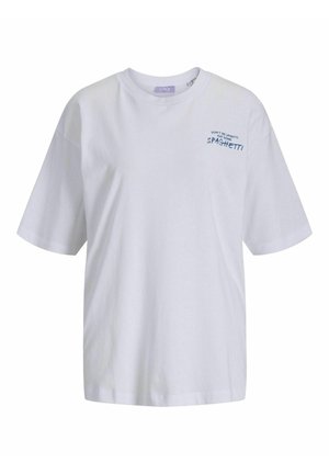JXMILLOW LOOSE - Triko s potiskem - bright white