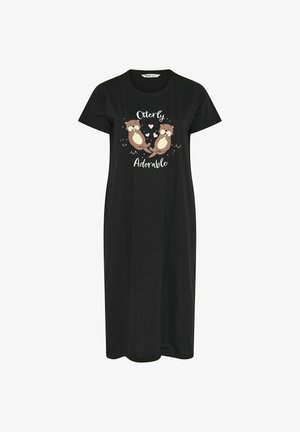Yours Clothing, PLUS SIZE NIGHTDRESSES & CHEMISES - Nachthemd - jet black