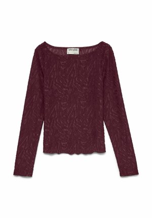 Vero Moda, PARTY-TOP AWNANCY TOP - T-shirt à manches longues - winetasting
