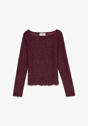 Vero Moda, PARTY-TOP AWNANCY TOP - T-shirt à manches longues - winetasting