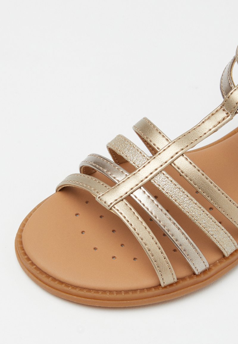 Geox J Sandal Karly - Sandali Bambina In Pelle Con Suola Traspirante