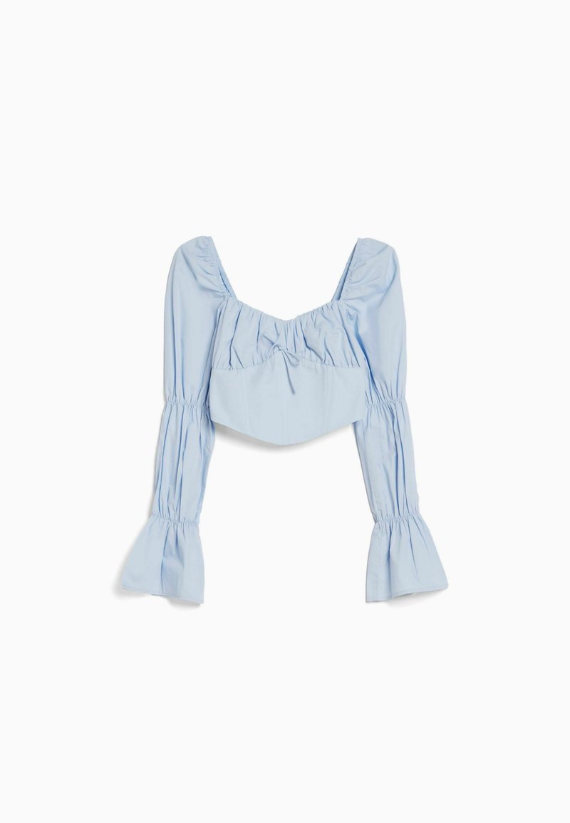 Bershka Blouse lichtblauw Bershka Blouse lichtblauw