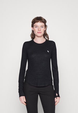 ICON LONG SLEEVE COZY FABRIC - Long sleeved top - black