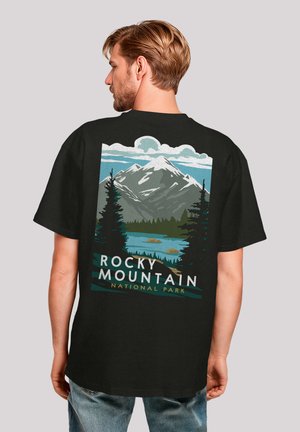 US NATIONAL PARKS ROCKY MOUNTAIN - Print T-shirt - schwarz