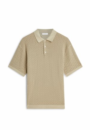 Tommy Hilfiger, GMD STRUCTURE SS POLO - GARMENT DYED - Poloshirts - sandalwood