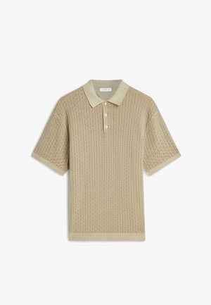 Tommy Hilfiger, GMD STRUCTURE SS POLO - GARMENT DYED - Poloshirts - sandalwood