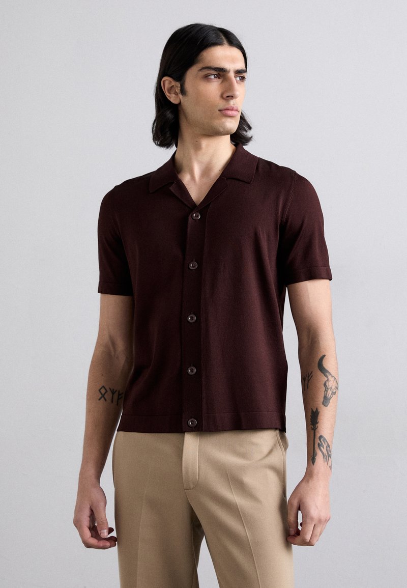 sandro SHIRT - Camicia - marron foncé