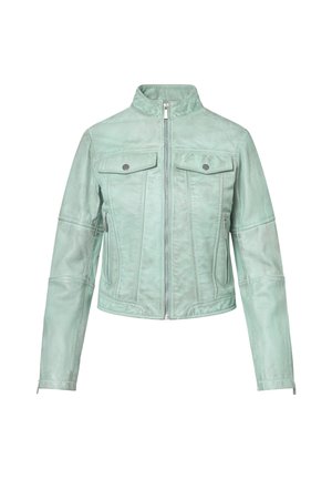 Bolongaro Trevor KELLY RACER - Leren jas - grayed jade