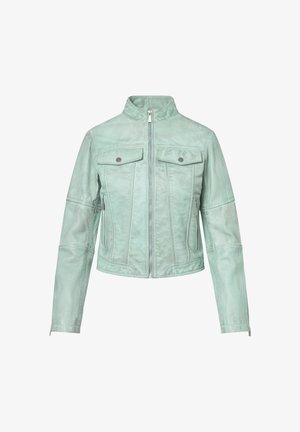 Bolongaro Trevor KELLY RACER - Leren jas - grayed jade