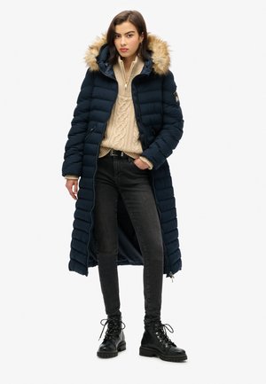 Superdry & Co FUJI LONGLINE - Vinterfrakke - eclipse navy