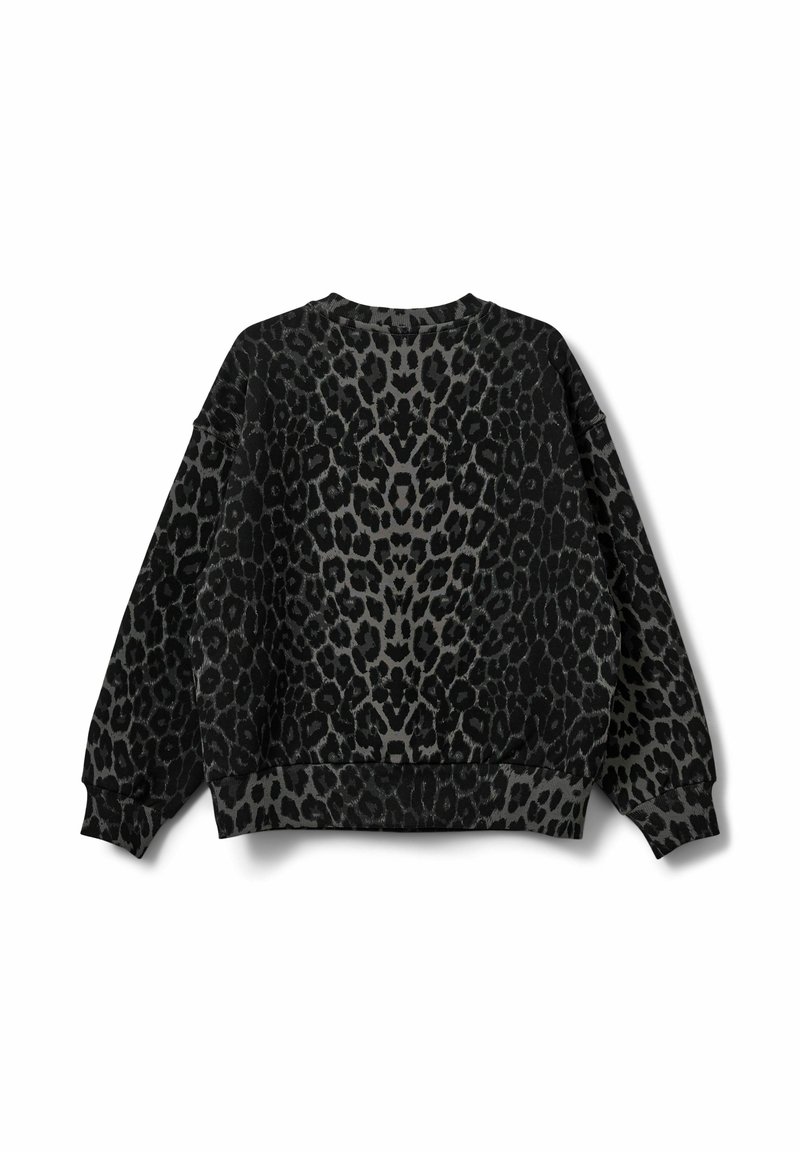 Animal Print Sweat Stoff Schwarz Sofie Schnoor Sweatshirt Grey