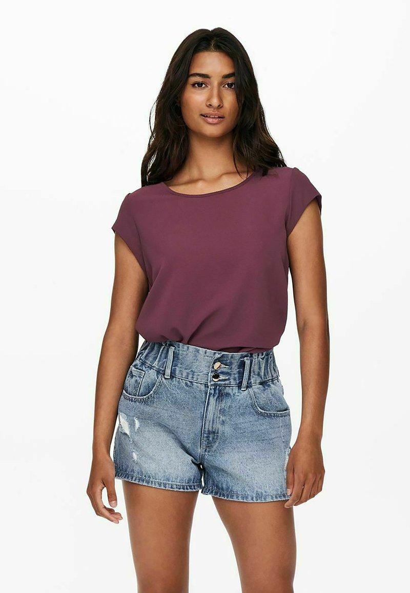 ONLY VIC S/S SOLID NOOS PTM - T-shirts basic - fig