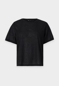 ONLSILVERY O NECK - Basic póló - black