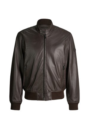 JOOP!, LEDERJACKE BAMOR - Veste en cuir - dunkelbraun