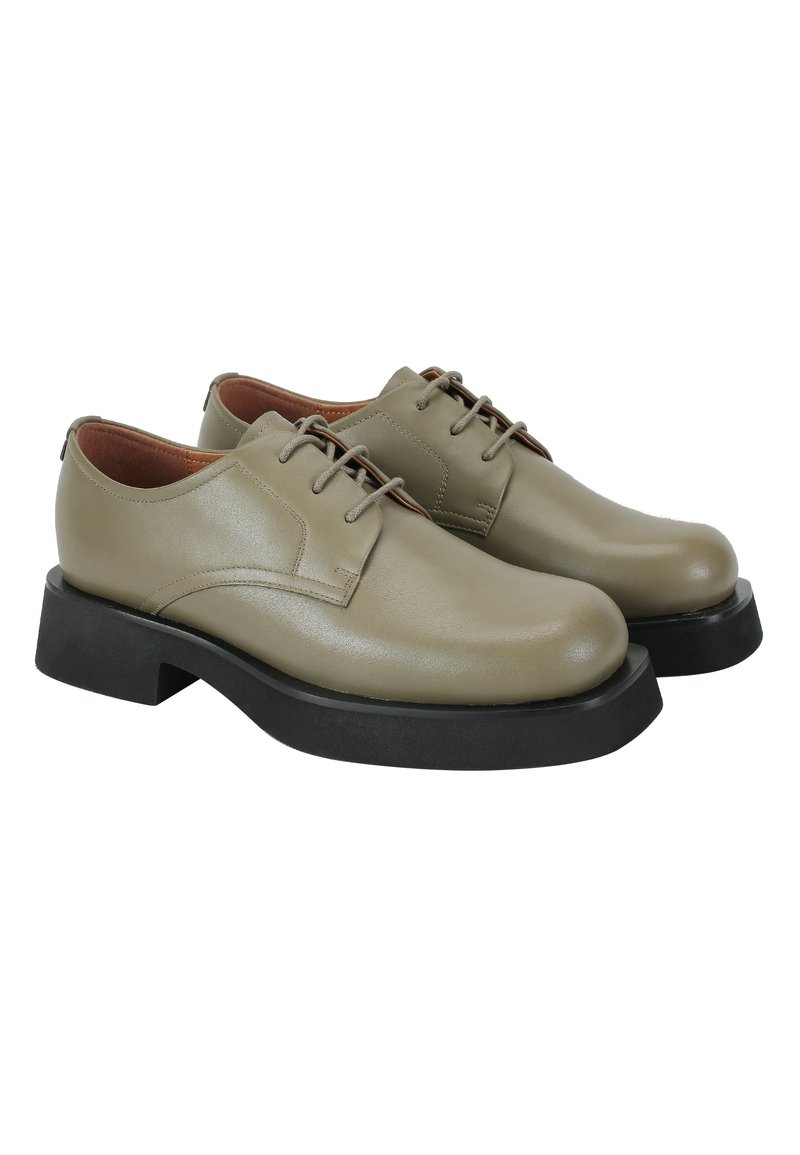 Damen Halbschuhe | Ekonika Sportlicher Schnürer khaki - LB24613 Damen Halbschuhe | Ekonika Sportlicher Schnürer khaki - LB24613
