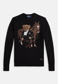LUNAR NEW YEAR POLO BEAR SWEATER - Stickad tröja - black
