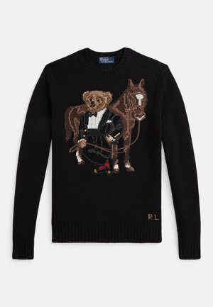 LUNAR NEW YEAR POLO BEAR SWEATER - Pulóver - black