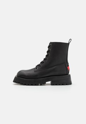 FARREN COMBAT BOOT - Snørestøvletter - black