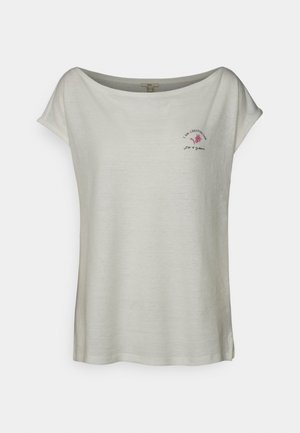 BLEND - T-shirt z nadrukiem - off white